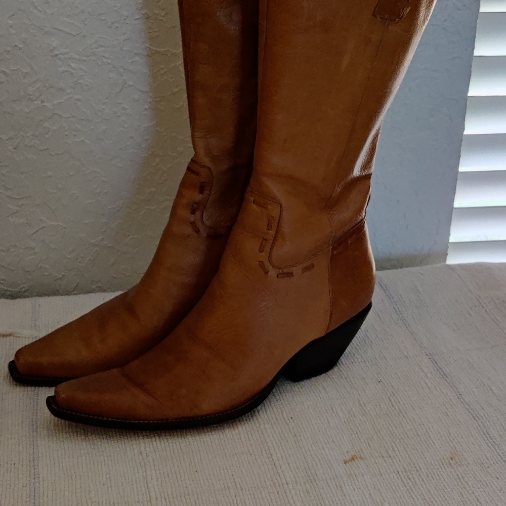 BCBGirls leather western boots size 9.5/39.5